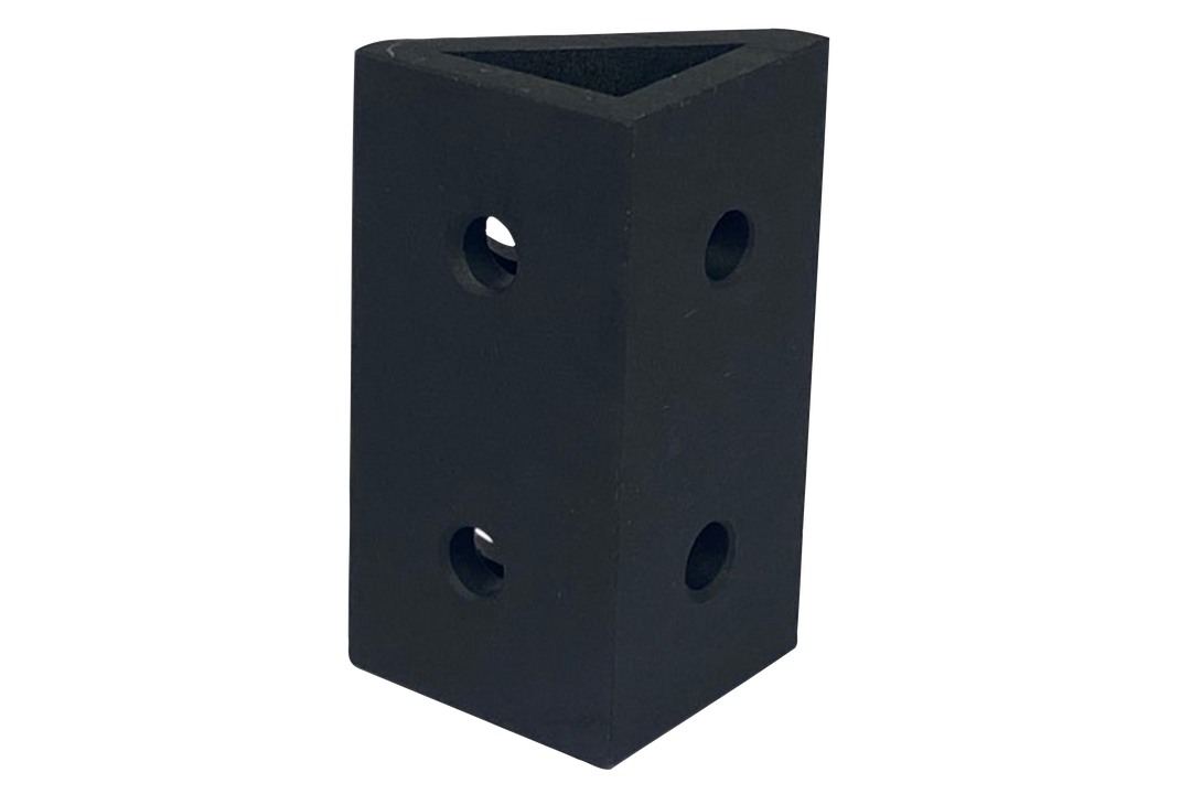 Black Corner Bracket - 80 x 40mm - Set of 2