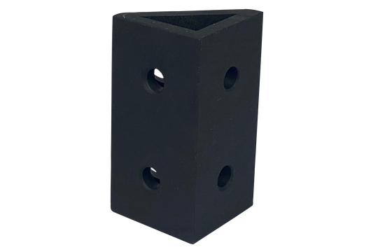 Black Corner Bracket - 80 x 40mm - Set of 2