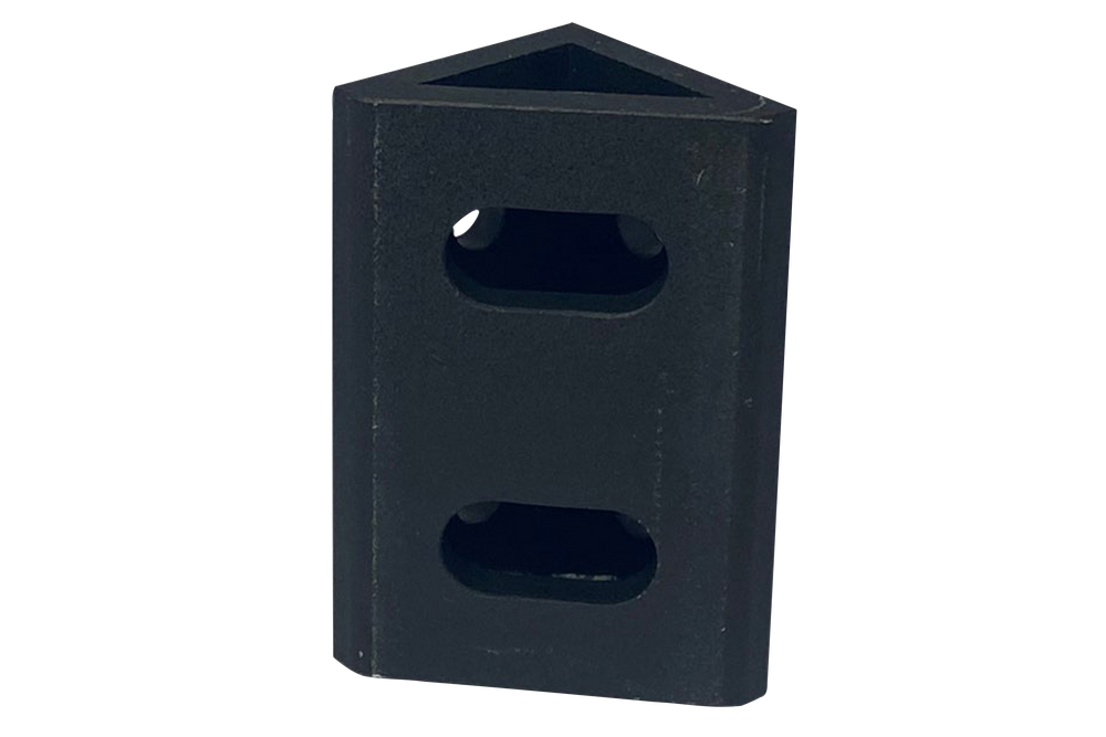 Black Corner Bracket - 80 x 40mm - Set of 2