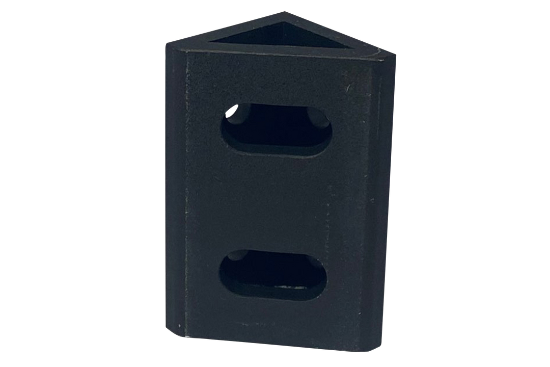 Black Corner Bracket - 80 x 40mm - Set of 2