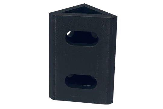 Black Corner Bracket - 80 x 40mm - Set of 2