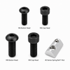 Sim Racing Rig Fastener Kit - Hex Bolts & Spring-Loaded T-Nuts | 40 Series (8mm T-Slot)