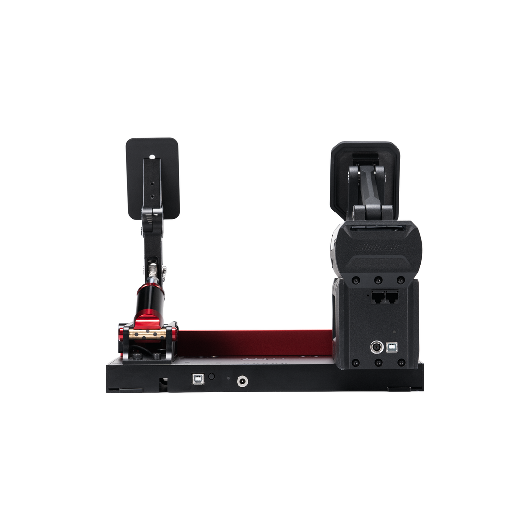 Simagic P-Active P1000-FB Bundle angled view of both pedals