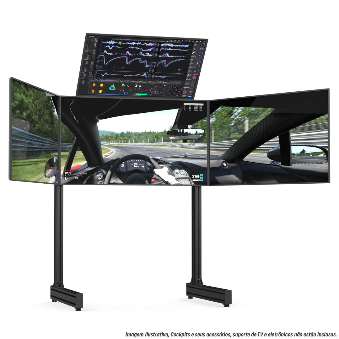 TOP SCREEN ADD-ON FOR ALUMINUM PROFILE TV STAND | Apex Sim Racing