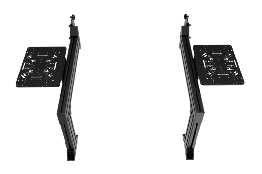 Flight Sim Control Mounts with 2 Side Supports for all Aluminum Cockpits