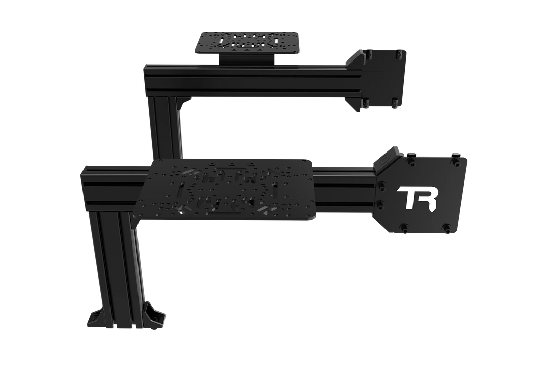 Flight Sim Control Mounts with 2 Side Supports for all Aluminum Cockpits