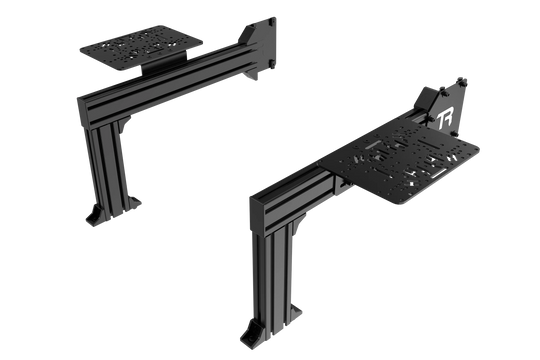 Flight Sim Control Mounts with 2 Side Supports for all Aluminum Cockpits