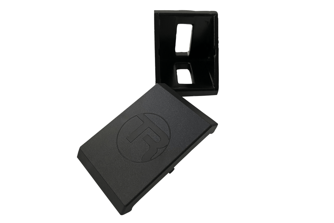 40mm 8mm Slot Aluminium Corner Bracket & Cap