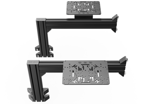 Flight Sim Control Mounts with 2 Side Supports for all Aluminum Cockpits