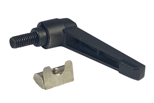 Set of 2 8mm Screw with Black Aluminium Handle