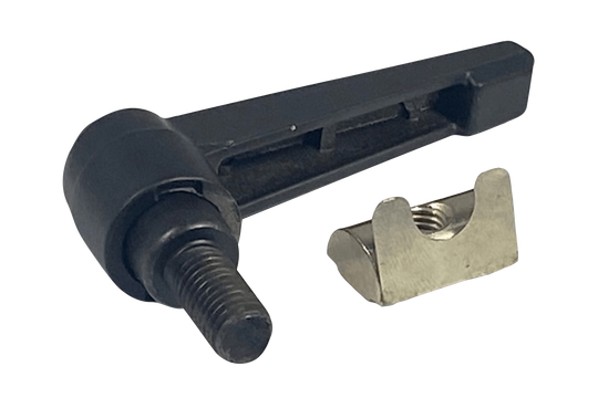 Set of 2 8mm Screw with Black Aluminium Handle