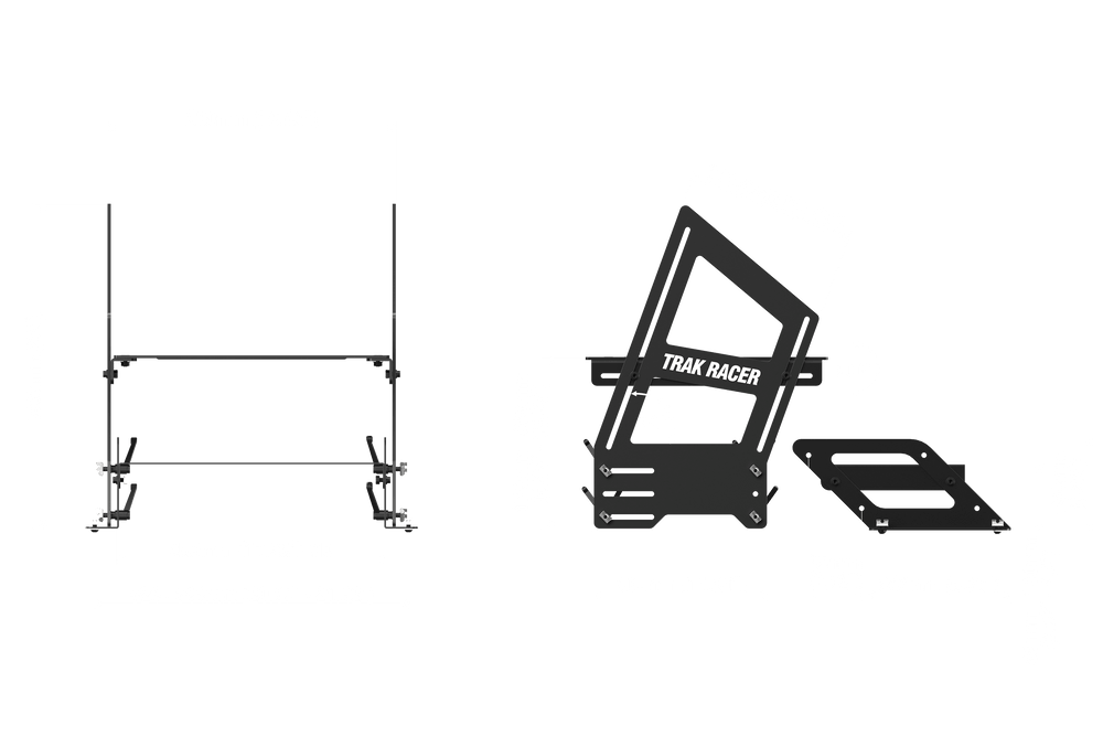 Universal Inverted / Formula /GT Hybrid Pedal Bracket System with Pedal Plate and Foot Plate