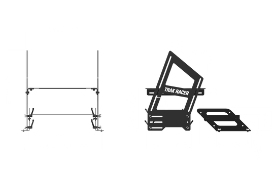 Universal Inverted / Formula /GT Hybrid Pedal Bracket System with Pedal Plate and Foot Plate