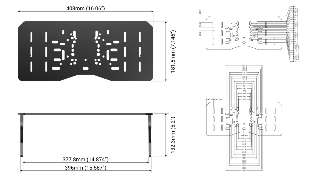 Universal Wheel Deck/Plate for Alpine Racing TRX
