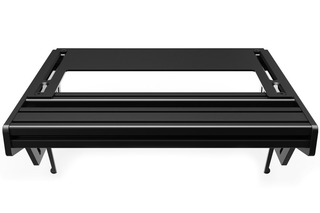 Universal TR-One Pedal Mounting System including Mounting Profile and Heel Rest