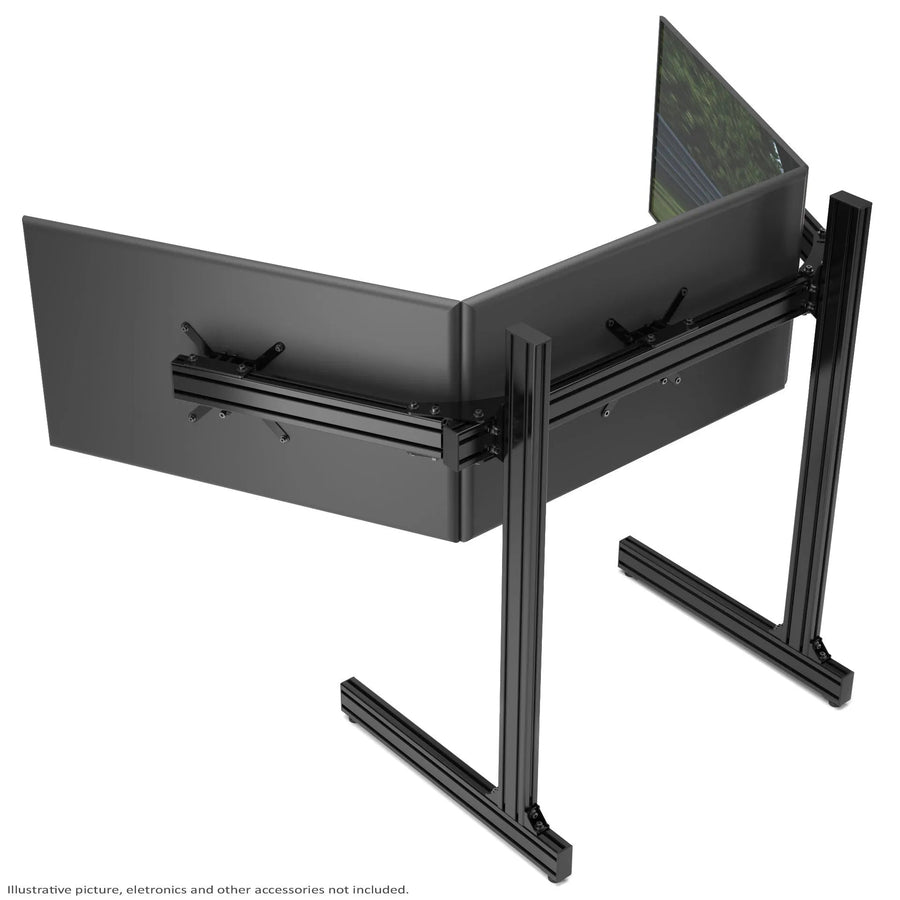 TRIPLE SCREEN ADD-ON FOR ALUMINUM PROFILE TV STAND | Default Title ...
