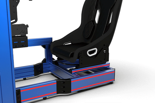 Hybrid Formula & GT Position Fiberglass Seat - Alpine Livery