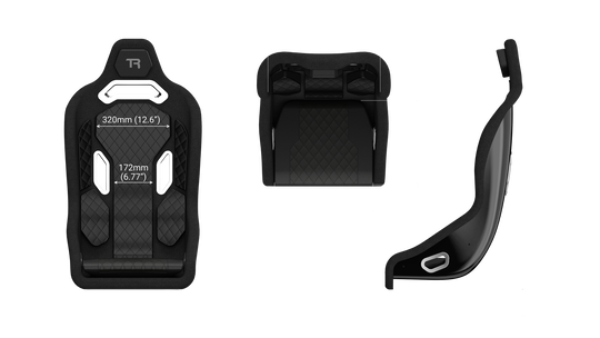 Hybrid Formula & GT Position Fiberglass Seat - Black