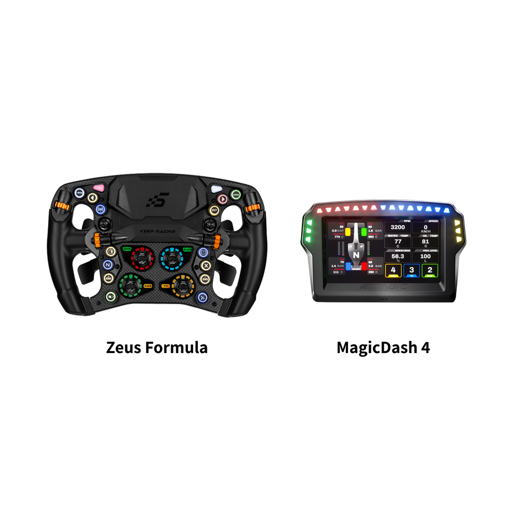 Simagic Zeus Wheel + MagicDash 4 Bundle