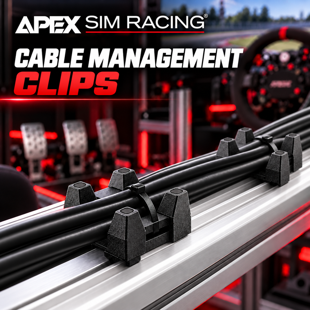 Sim Racing Cable Tie Mounts 40 Series Aluminum Extrusion Profile (Zip Ties Included)