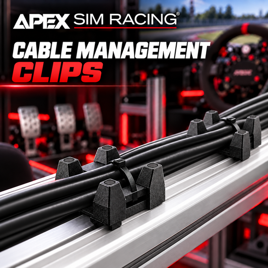 Sim Racing Cable Tie Mounts 40 Series Aluminum Extrusion Profile (Zip Ties Included)