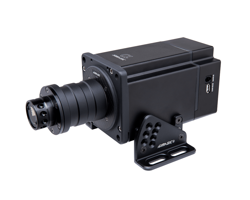 Simagic Alpha wheelbase mount, front view