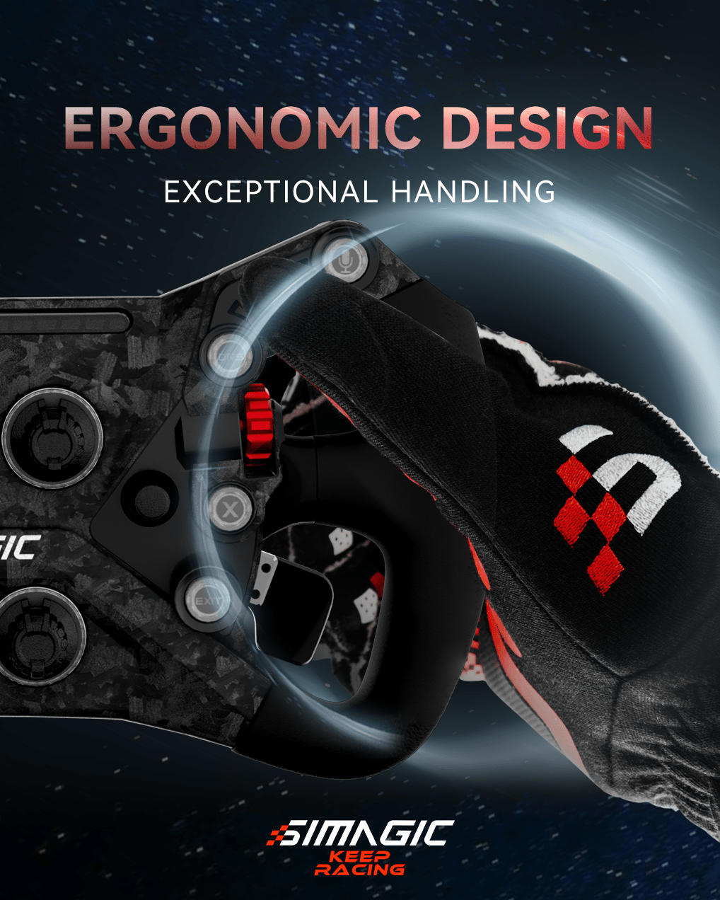 Simagic GT Neo steering wheel construction and materials overview