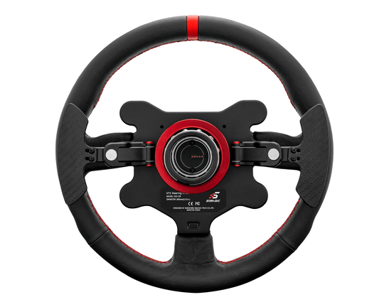 Simagic GTS leather sim racing steering wheel, rear view