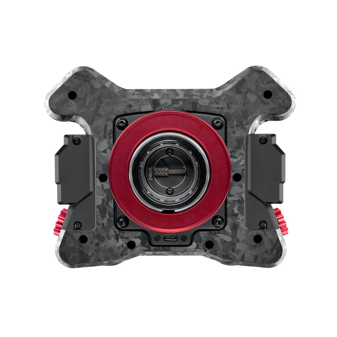 Simagic Neo X Hub, rear view showing paddle shifters and mounting