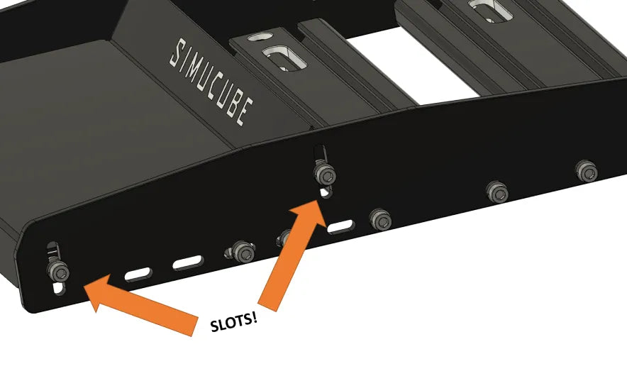 Simucube Baseplate heel adjustment