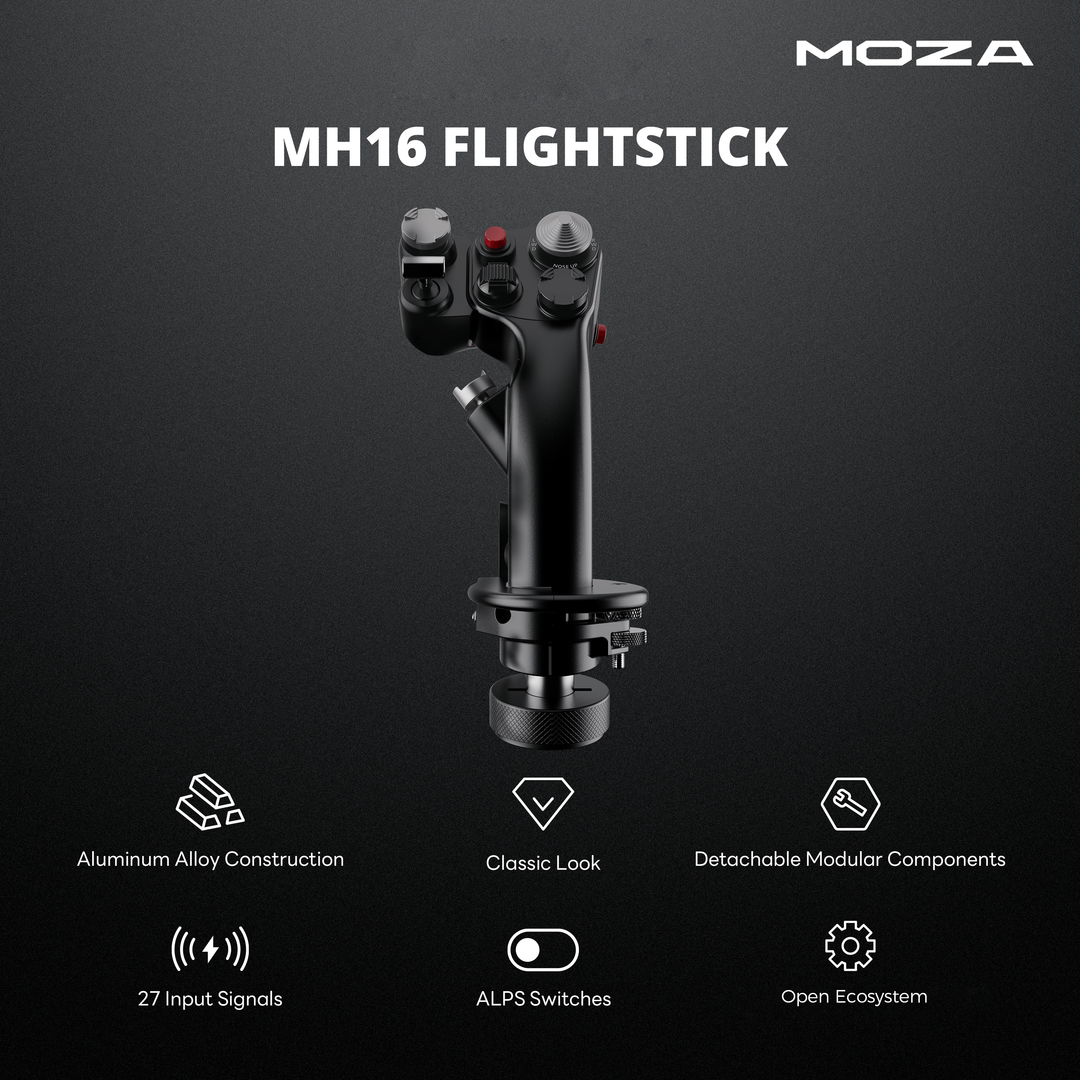 Apache Sim Sticks Moza Racing Flight Stick: Precision for Sim Pilots | Apex Sim Racing