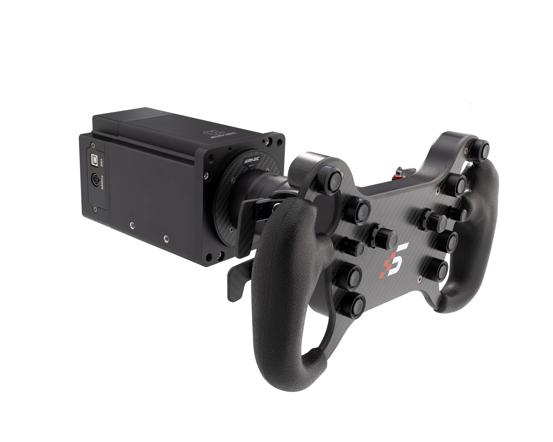 Simagic Alpha Direct Drive Wheel Base & Wheel – Apex Sim Racing